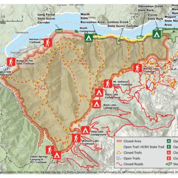 Current Gorge Fires Closures 2024